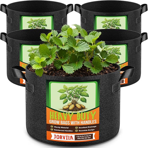 5 Pack 30 Gallon Grow Bags, Thickened Nonwoven Fabric Planter Pots by Unknown
