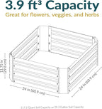 Sunnydaze 11.75" H Raised Metal Garden Bed - Image 6
