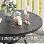 VICLLAX 41.2"x 28" Outdoor Round Patio Table - Image 5