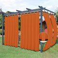 Easy-Going Outdoor Patio Curtains Detachable Tab Top Windproof Weatherproof by Easy-Going