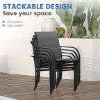VICLLAX Patio Set for 2, Outdoor Dining Set Includes 28" Small Outdoor Table - Image 6