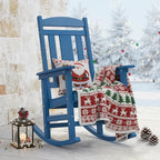 LUE BONA Rocking Chair Outdoor, Weather Resistant Poly Plastic Rocker Chairs by LUEBONA