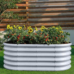 Land Guard 18“ Tall 4×2ft Galvanized Raised Garden Bed Kit, Galvanized Planter - Image 5