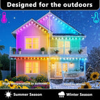 200FT Permanent Outdoor RGB Lights, IP67 Waterproof Smart Eave Lighting - Image 3