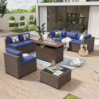 Aoxun 8-Piece Outdoor Patio Furniture Set by Aoxun