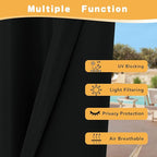 HolidayIdeas Outdoor Curtains for Patio Waterproof, 4 Panels - Image 3