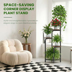 TOSKING 5 Tier Metal Plant Stand Indoor 48''H Tall, Heavy Duty Plant Shelf - Image 4