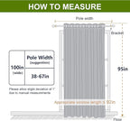 NICETOWN 95 inches Patio Door Curtains - Image 7