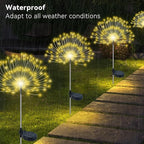 Solar Garden Lights Outdoor Waterproof, 2 Pack 120 LED Solar Firework Lights - Image 3
