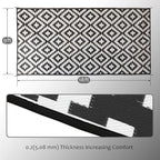 SAND MINE Waterproof Outdoor Rug 9x18 ft, Plastic Straw Rug, Modern Area Rug - Image 2
