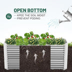 Land Guard 6x3x3ft Rectangular Galvanized Raised Garden Beds, Large-Capacity - Image 5