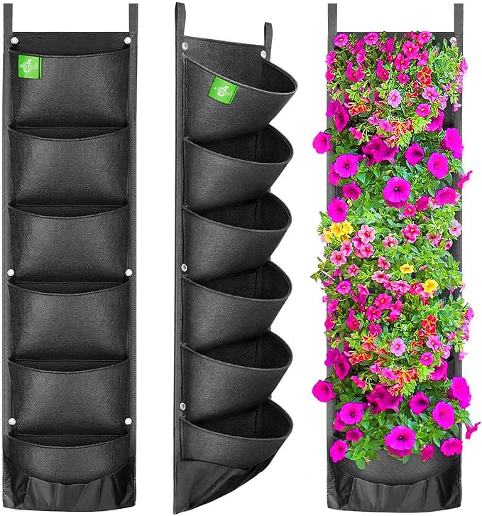 ANGTUO 6 Pockets Hanging Planters by ANGTUO