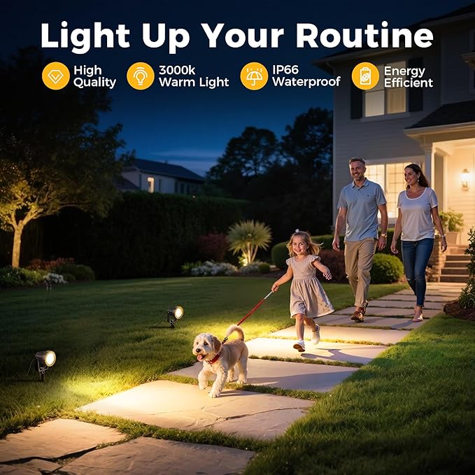 L LOHAS LED 12W Dusk to Dawn Outdoor Lighting, Auto On/Off 3000K Landscape - Image 6