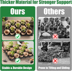 20 Cell Plant Trays for Carrying 3 inch Round Nursery Pots, Sturdy Plastic - Image 4
