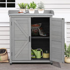 Outdoor Storage Cabinet & Potting Bench Table - Image 7