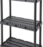 Gracious Living 4 Pack Light Duty Storage Shelves, Knect-A-Shelf 3-Shelf - Image 9