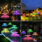 Solar Garden Lights 6 Pack New Upgraded Solar Lights Outdoor Waterproof 7 Color - Image 5