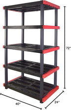 CX Craftsman 5-Tier Highly Durable Storage Rack, 5 Shelves That Support up to - Image 3
