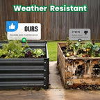 Quictent Galvanized Raised Garden Bed Metal Planter Box Bottomless - Image 9