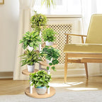 GEEBOBO 5 Tier Plant Stand Indoor, Metal Wood Plant Stands - Image 6