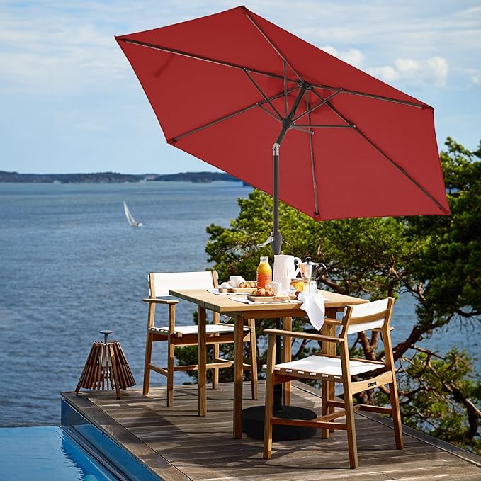 JEAREY 7.5FT Patio Umbrella Outdoor Market Umbrella - Image 4