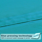 SUNNY GUARD Waterproof Sun Shade Sail 7' x 13' Turquoise Blue Rectangle UV - Image 3