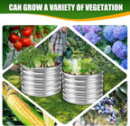 17" Tall Elevated Round Metal Rised Garden Bed- 2'x2' in Size and 0.8MM Thick - Image 5