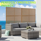 Outdoor Privacy Screen, Freestanding Privacy Fence Panels - Image 2