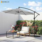 NEWBULIG 10FT Patio Umbrella, Offset Cantilever Outdoor Patio Table Umbrella - Image 2