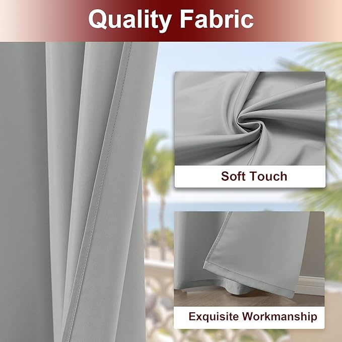 HolidayIdeas Grommet Outdoor Curtains - Image 4