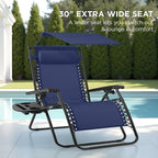 Best Choice Products 30” Wide Folding Zero Gravity Outdoor Recliner Patio - Image 3