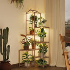 Bamworld Tall Corner Plant Stands by Bamworld