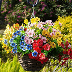 Artificial Flowers for Outdoor, UV Resistant Fake Silk Flowers, Realistic Faux - Image 6
