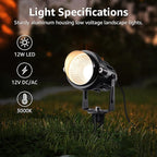 SUNVIE 12 Pack Low Voltage Landscape Lights - Image 2