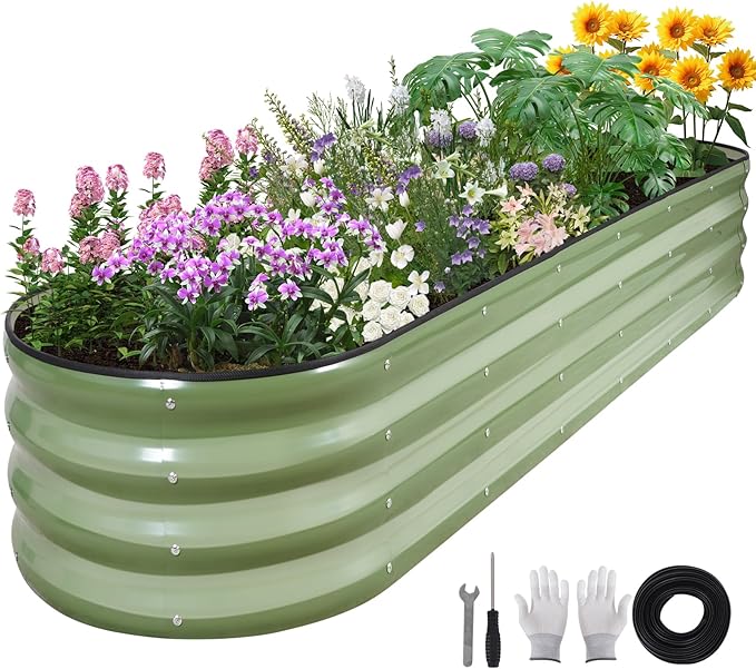 Galvanized Raised Garden Bed by BIRDSINYARD