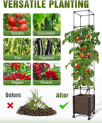 Jayhalo 71inch Planter Boxes Outdoor, 3-in-1 Planter Box - Image 6