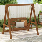 Furinno TIOMAN Porch Swing, Outdoor Hanging Wooden Swing - Image 4