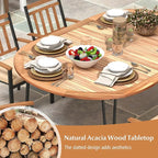 Tangkula 79" Large Patio Dining Table - Image 6
