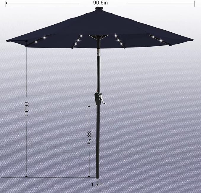 ABCCANOPY Durable Solar Led Patio Umbrellas - Image 3