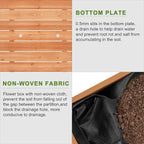 BIRASIL Outdoor Raised Garden Bed, Wood Planter Box - Image 5