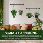 10in Euro Hanging Planters for Indoor Plants 2 Pieces 10inch Hanging Planter - Image 5