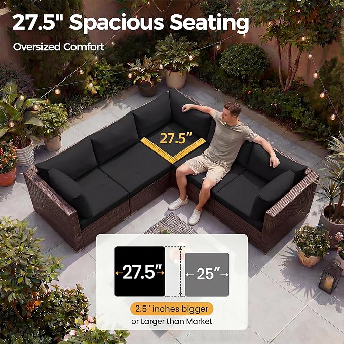 NICESOUL Outdoor Patio Furniture Set - Image 6