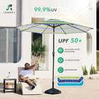 JEAREY 9FT Outdoor Patio Umbrella Outdoor Table Umbrella - Image 3