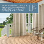 TOWN & COUNTRY BASICS Cabana Solid Heavyweight Indoor Outdoor Curtains - Image 9