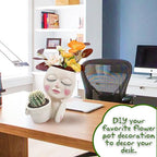 Face Plant Pot - Double Flower Pots - Image 2