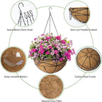 2 Pack 10 Inch Hanging Planters - Image 3