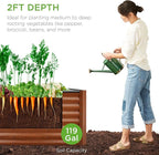 Best Choice Products 4x2x2ft Outdoor Metal Raised Garden Bed, Deep Root Box - Image 4