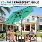 AreShark 7.5FT Patio Umbrella Table Market Umbrella - Image 4