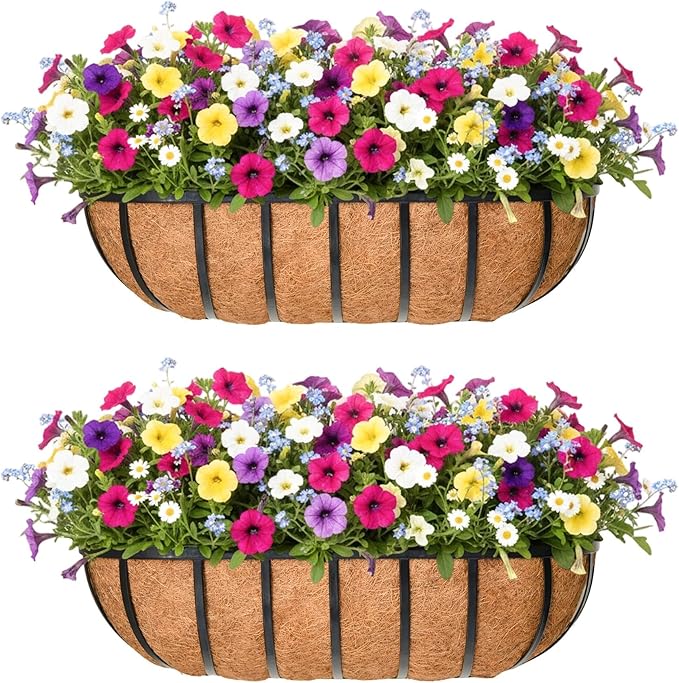 16'' Window Box Railing Planter by Qusuxi