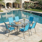 MAMIZO Patio Dining Chairs, Stackable All Weather Teslin Chair, Heavy Duty - Image 9